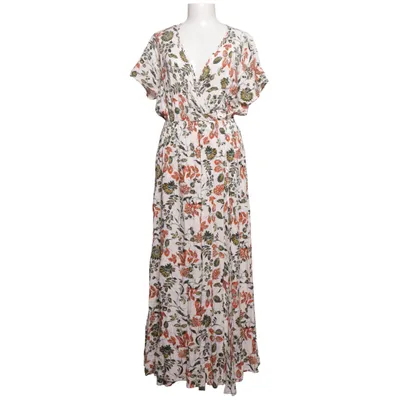 Robe longue (Blanc, Multicolore) de Manda Viscose