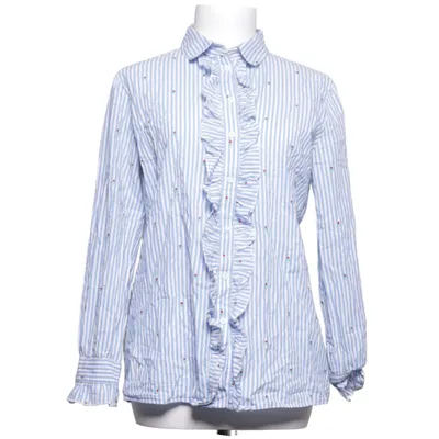 Blouse (Blue, White) from Herzen´s Angelegenheit Cotton