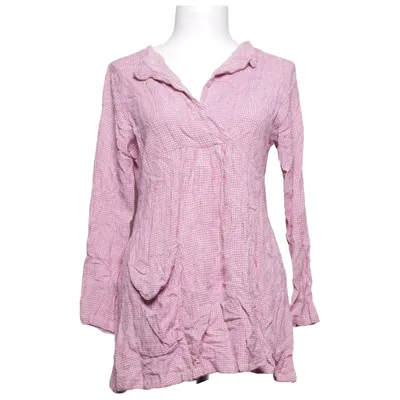Blouse (Pink, White) from Masai Cotton, Linen, Viscose