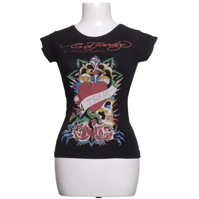 T-shirt (Zwart) van Ed Hardy by Christian Audigier Katoen