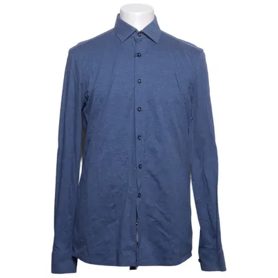 Shirt (Blue) from Olymp Cotton, Elastane