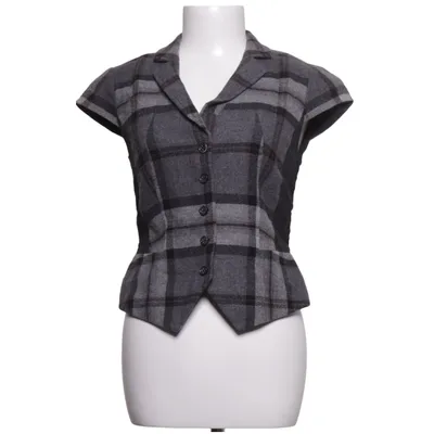 Suit vest (Gray, Black) from Taifun Polyamide, Wool