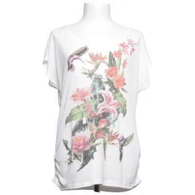 T-shirt (Wit, Meerkleurig) van Amisu Polyester, Viscose