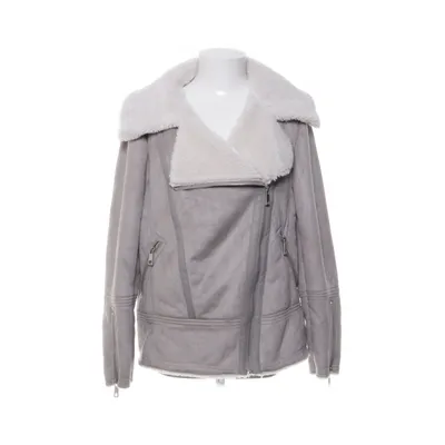 Shearling jas (Grijs) van New Look Polyester, Viscose