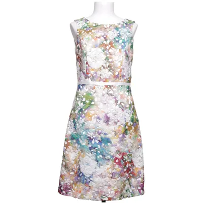 Dress (White, Multicolored) from Steps Every Day Chic Elastane, Polyester