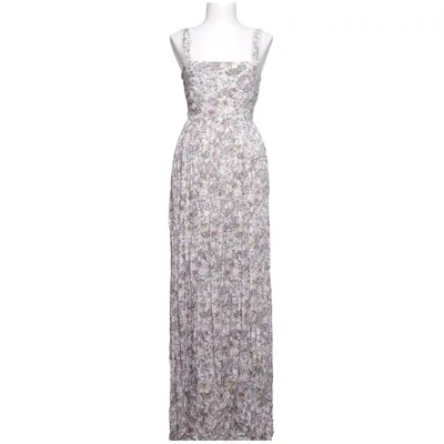 Maxi jurk (Wit, Meerkleurig) van Mango Katoen, Modal, Polyester