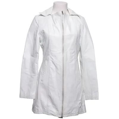 Leather coat (White) from ON LINE Leather, Polyester