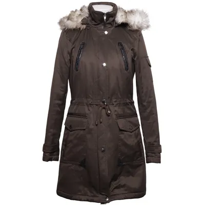 Parka (Green) from Laundry by Shelli Segal Acrylic, Cotton, Polyester