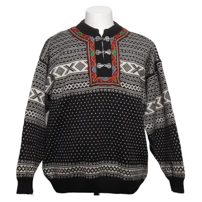 Norwegerpullover (Schwarz, Weiß) von Norwool Wolle
