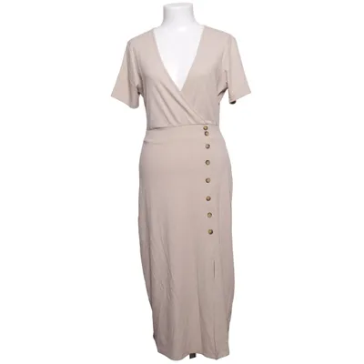 Maxi dress (Beige) from Bubbleroom Elastane, Polyester, Viscose