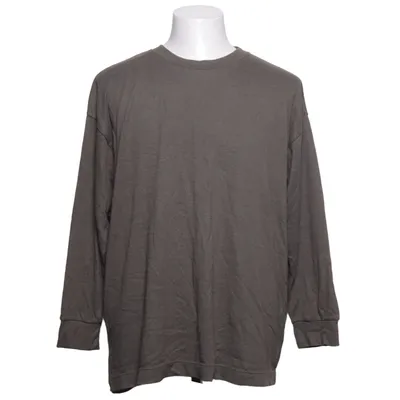 Langærmet t-shirt (Grøn) fra H&M Elastan, Polyester, Viscose