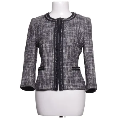 Blazer (Noir, Blanc, Gris) de Hallhuber Donna Acétate, Acrylique, Coton, Élasthane, Polyamide, Polyester, Viscose