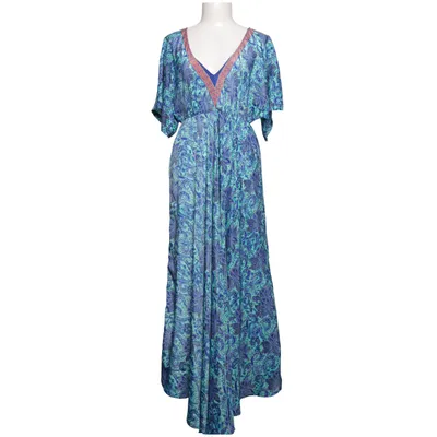 Maxi jurk (Blauw, Groen, Meerkleurig) van Marila Polyester