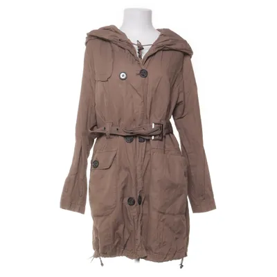 Parkas (Beige) från Cappuccini Bomull, Metallfiber, Polyamid, Polyester