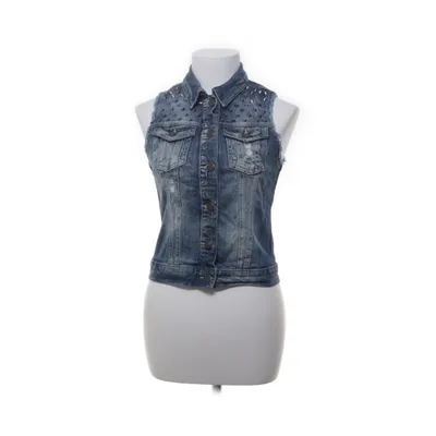Spijker gilet (Blauw) van Seven Sisters Katoen, Elastaan, Polyester