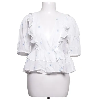 Top (Wit, Blauw) van Stradivarius Polyester