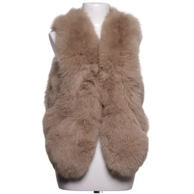 Bont gilet (Beige) van Borninstockholm Vossenbont, Polyester