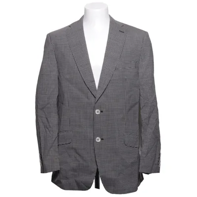 Blazer (Black, White) from Frans Molenaar Polyester, Viscose, Wool
