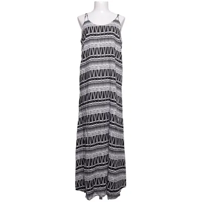 Maxikjole (Sort, Hvid) fra Anne L Viscose