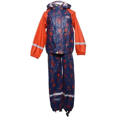 Regnställ (Blå, Orange) från Helly Hansen Polyester, Polyuretan