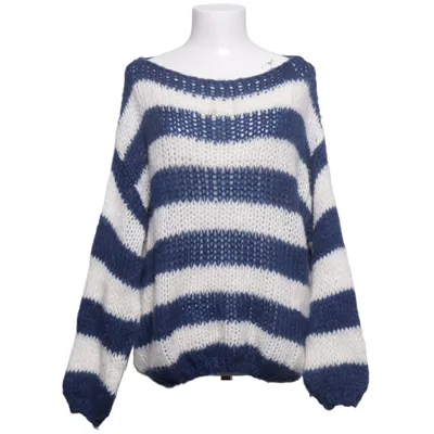 Pull-over (Bleu, Blanc) de Design by Si Acrylique, Mohair, Polyamide