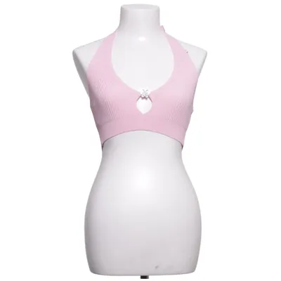 Halternecktopp (Rosa) från Bershka