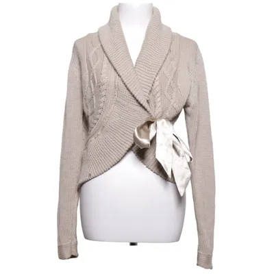 Cardigan cache-cœur (Beige) de Gianini Acrylique, Polyester, Laine