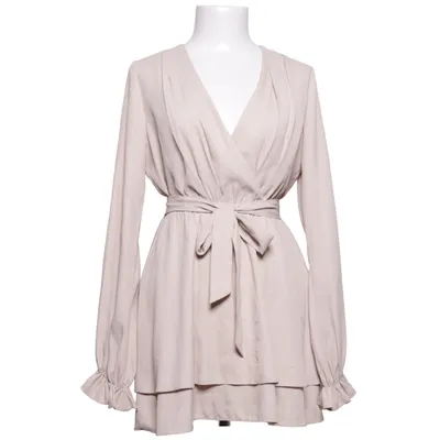 Wikkeljurk (V-Neck Tied Front Flowy Dress) van Donna Romina x NA-KD Polyester