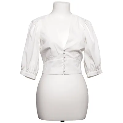 Crop top (White) from Chloé B x NA-KD Polyester