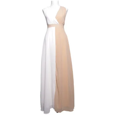 Maxi dress (Beige, White) from Boohoo