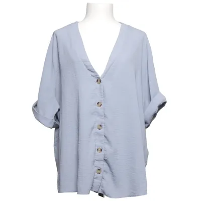 Top (Blue) from New Look Curves Polyester