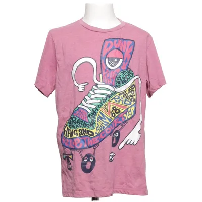 T-shirt (Roze, Meerkleurig) van H&M Katoen, Polyester