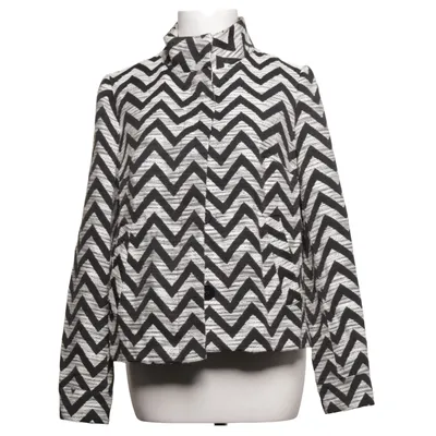Jakke (Sort, Hvid) fra M&S Collection Bomuld, Polyester