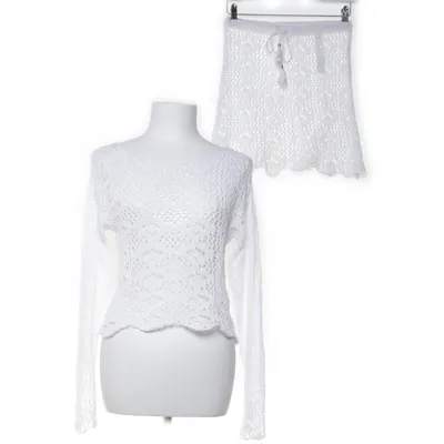 Set (Wit) van Miss Selfridge Acryl, Katoen