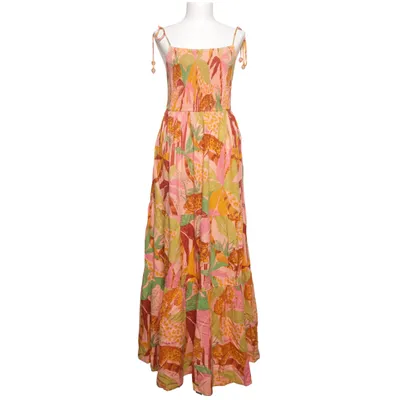 Maxi jurk (Roze, Groen, Meerkleurig) van Farm Rio Linnen, Viscose