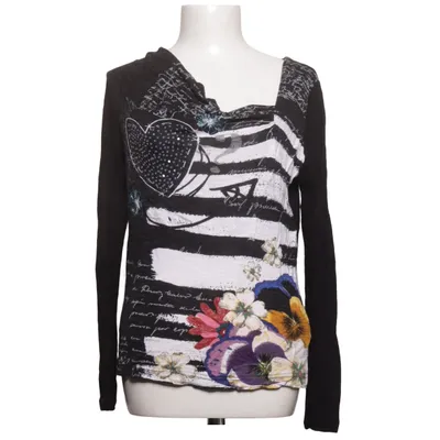 Langarmshirt (Schwarz, Mehrfarbig) von Desigual Viskose