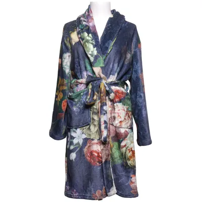 Bathrobe (Blue, Multicolored) from Essenza Polyester