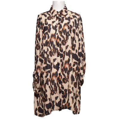 Bluse (Beige, Sort, Brun) fra Boohoo Curve Polyester