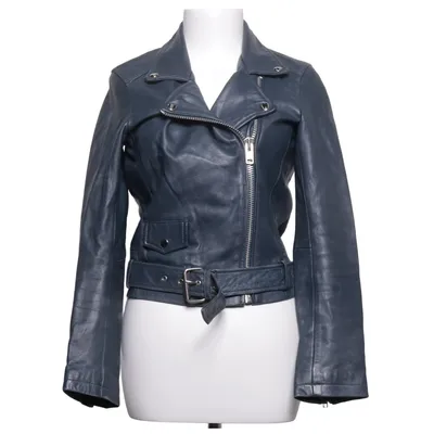Bikerjack (Blauw) van Meotine Leer