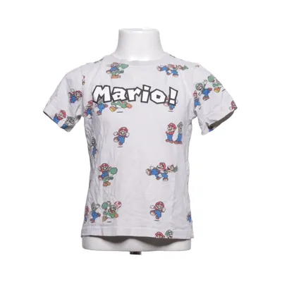 T-shirt (Hvid, Flerfarvet) fra Super Mario Bomuld