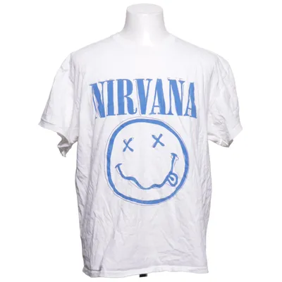 T-shirt (Vit, Blå) från Nirvana Bomull