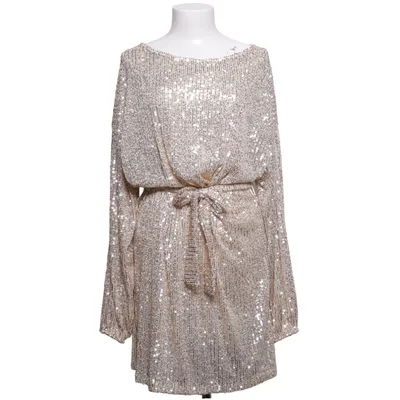 Cocktailklänning (Beige, Silverfärgad) från Gina Tricot Polyester