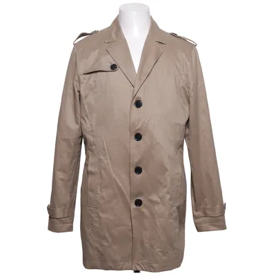 Trench coat (Beige) from Selected Homme Identity Cotton, Polyamide, Polyester