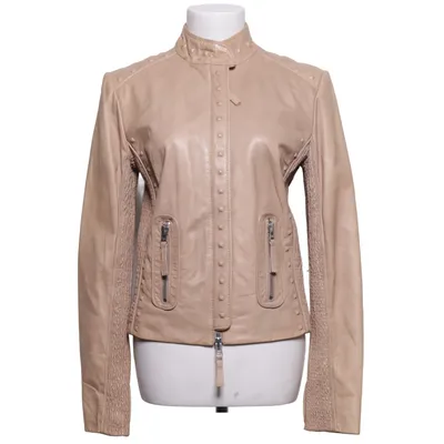 Veste en cuir (Beige) de Munthe plus Simonsen Élasthane, Cuir, Polyester