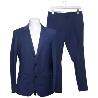 Kostym (Blå) från Hugo Boss Elastan, Polyester, Viskos, Ull