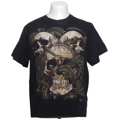 T-shirt (Svart, Flerfärgad) från Rock Chang Bomull