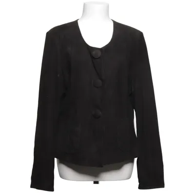 Leren jack (Zwart) van Kello Leer, Polyester