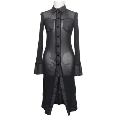 Shirt dress (Black, Gray) from Rectangle Blanc