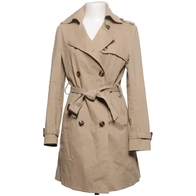 Trenchcoat (Beige) van Malu Katoen, Elastaan