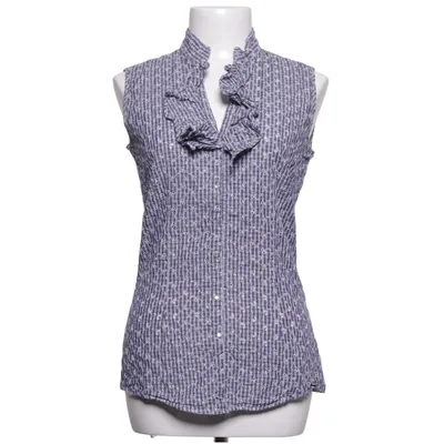 Top (Blue, White) from Aglini Cotton